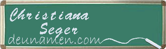 Christiana Seger Visitenkarte